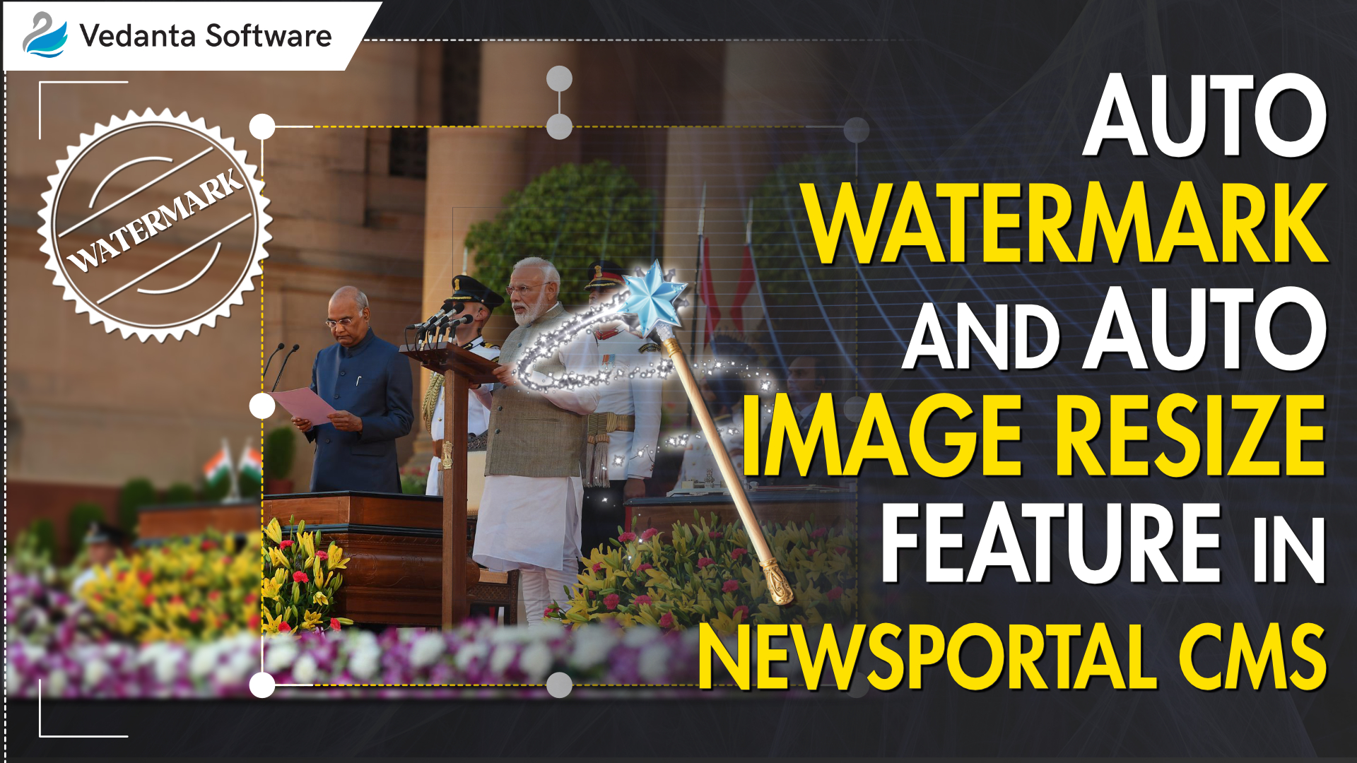 Auto Image Resizing Feature in Vedanta Software CMS